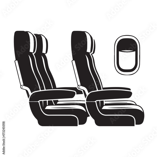 "Airplane seats (economy class)"