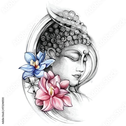 Buddha tattoo design
