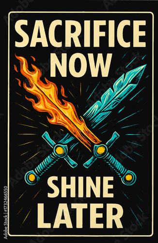 Sacrifice Now, Shine Later – Crossed Swords of Flame and Ice