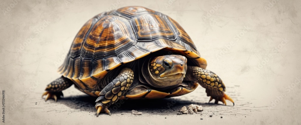 Obraz premium Box Turtle Portrait