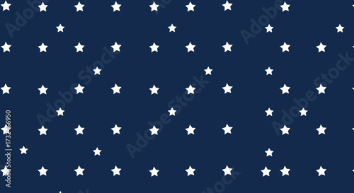 Blue backdrop with many scattered white five-pointed stars
