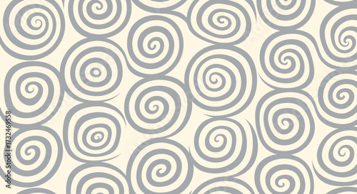 Gray spirals pattern