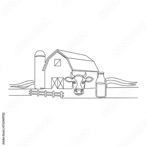 Rustic dairy still-life in natural editorial style black on transparent background, ideal for food articles, farm-to-table branding and packaging mockups.