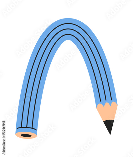 Arch shaped twisted pencil design