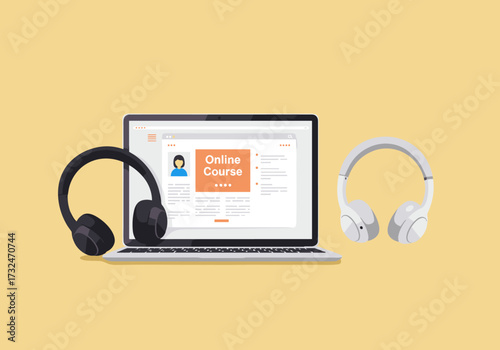 Online course engagement digital learning educational platform home setting informative
