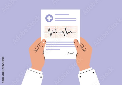 Medical examination report clinic document healthcare vital signs monitoring