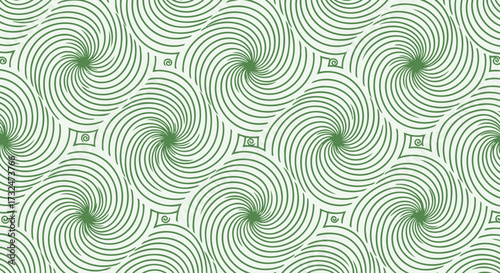 Green spiral pattern