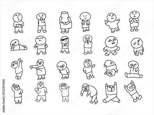 Funny Meme Doodle Reaction Set