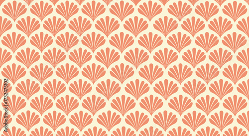 Fan-shaped frond pattern
