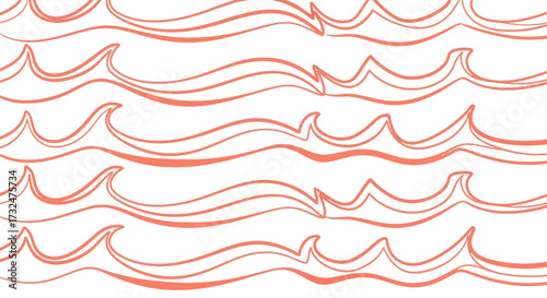 Coral wave pattern