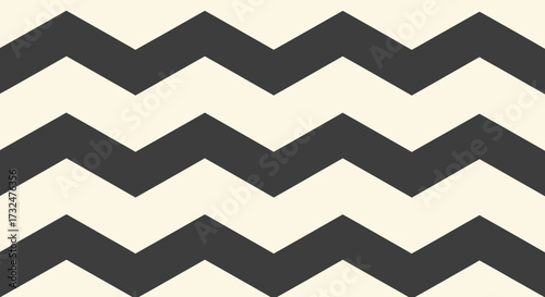 Chevron pattern with alternating black and light beige stripes