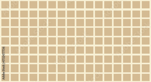Array of tan squares, arranged in a grid pattern with beige gaps