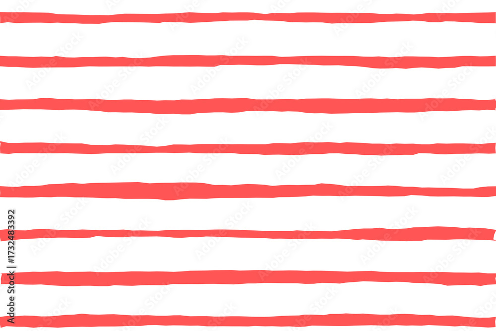 Obraz premium Red hand drawn horizontal line pattern for abstract background, scrapbook, poster, and decorative design