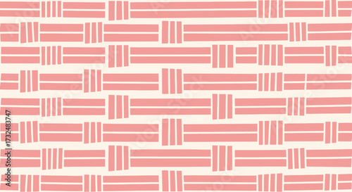 Pink woven abstract