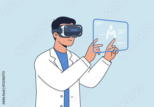 Exploring virtual reality technology in healthcare medical research lab digital content creation innovative environment professional perspective