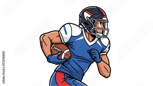 American Football Players Silhouettes – Vector Illustration Set AI EPS PNG JPEG