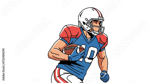 American Football Players Silhouettes – Vector Illustration Set AI EPS PNG JPEG