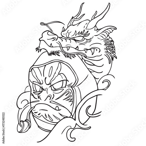 Wallpaper Mural Daruma Tattoo 014 Torontodigital.ca