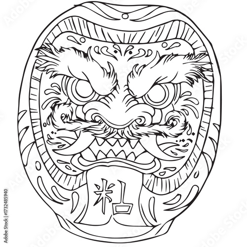Daruma Tattoo 008