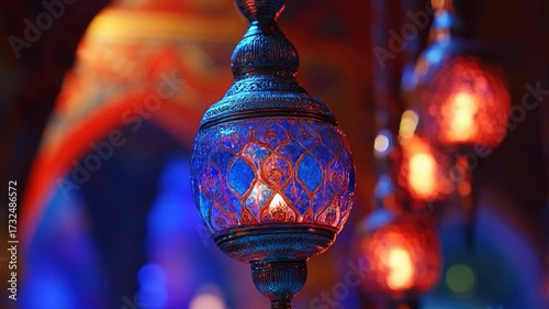 A close-up shot of a light hanging from a ceiling, suitable for use in interior design or architecture images