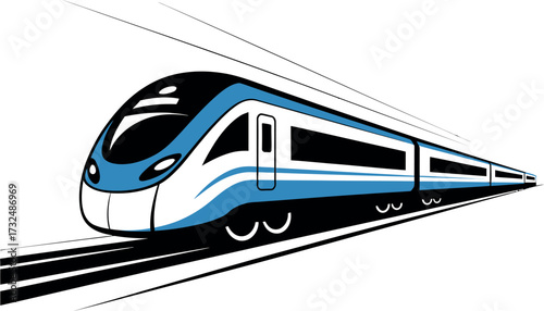 Find the best high speed train illustration vector art for your next creative project