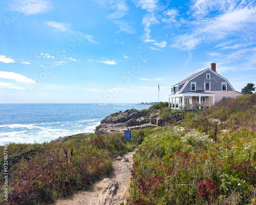 Bailey Island Maine on a summer day  