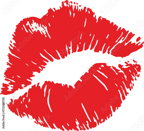 red lips print