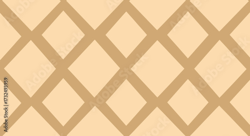 Light beige grid of diagonal lines forms diamond shapes