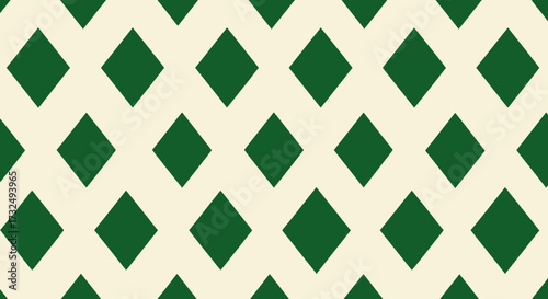 Green diamonds pattern