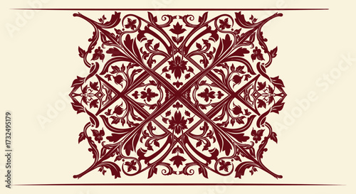 Intricate ornamental motif