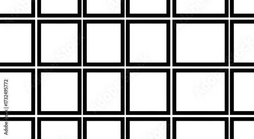 Grid pattern with black frames and white squares.