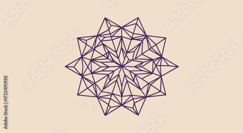 Starburst graphic on tan