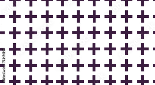 Purple plus signs arranged in grid