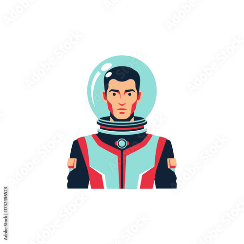 Astronaut in Space Suit Ready for Exploration.