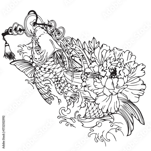 Koi fish tattoo 002