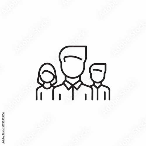 team group icon sign vector