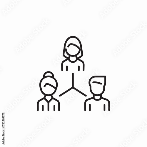 team unity icon sign vector
