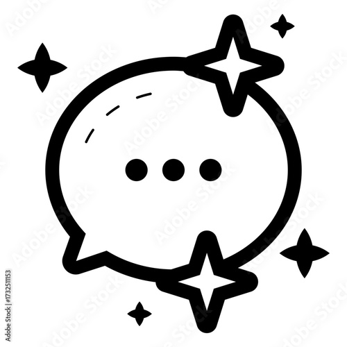 AI communication chat icon