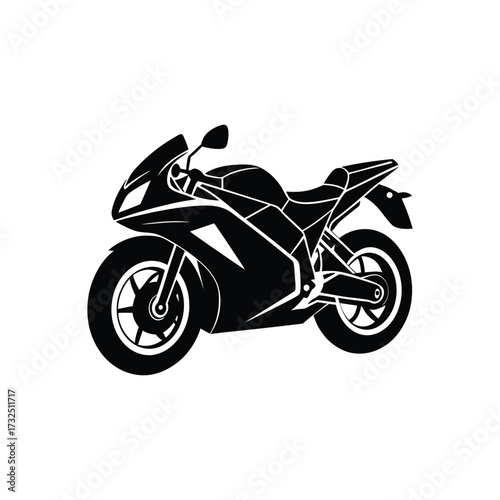motorcycle isolated on white background