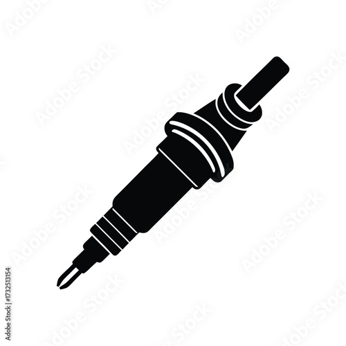 black pen isolated on white