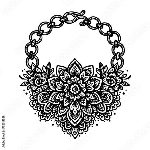 "Grace entwined—petals linked in bloom."