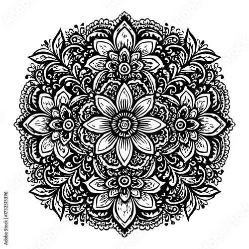 "Centered in stillness—petals echo the infinite."