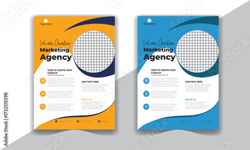 Corporate Business Flyer Template For Business Growth And Marketing Goals