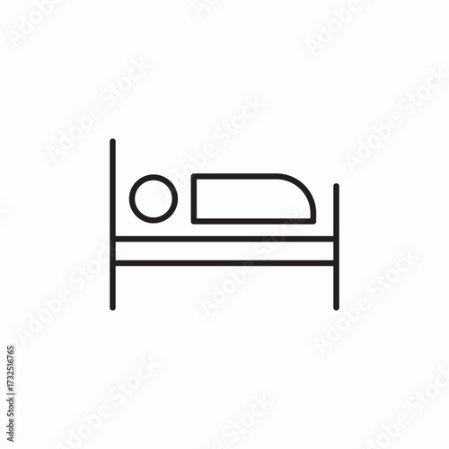 bed sleep time (2) icon sign vector