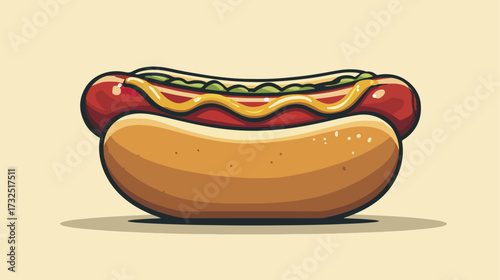 Hot dog illustration