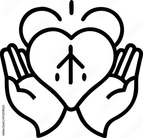belief vector icon on white or transparent background. trust or reliable or faith icons items. Stroke icon collections. Editable Stroke icon collection.