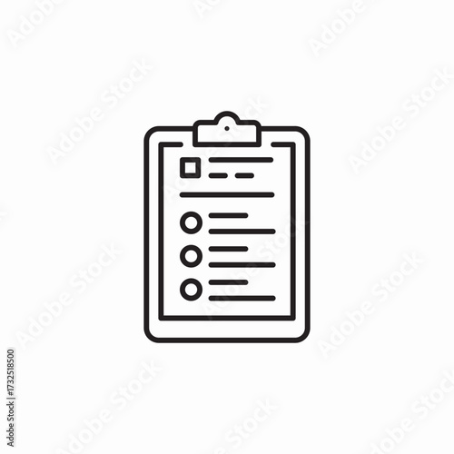 clipboard check list icon sign vector
