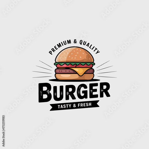 This image features a colorful burger loaded with cheese, lettuce, and tomato, showcasing a tempting and appetizing design ideal for food-related usage and marketing.