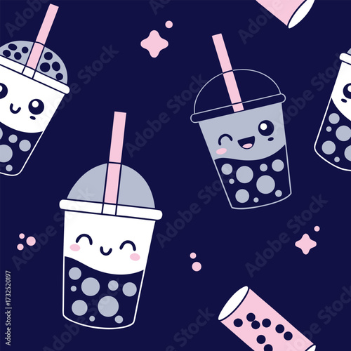 Adorable kawaii bubble tea characters bring sweet joy and playful charm to your designs, perfect for fun branding and delightful marketing materials