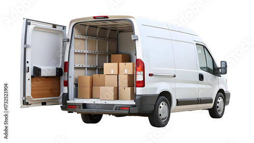 truck isolated on white